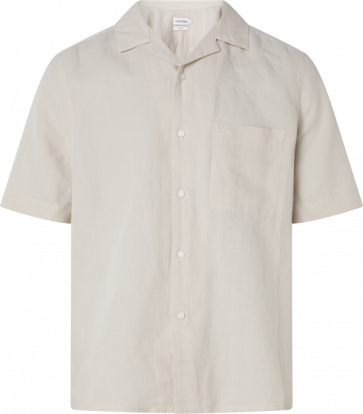 CALVIN KLEIN Linen Cotton Cuban SS Shirt