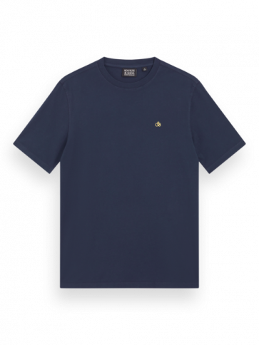 SCOTCH & SODA Garment Dye Logo Crew T-Shirt