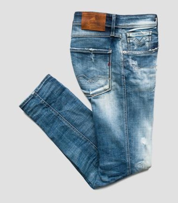Discriminatie serie doden Broektiek - REPLAY Anbass Destroyed jeans - Heren - We are Denim