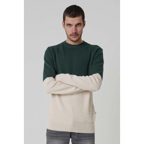 KULTIVATE Duo Color Block Knit