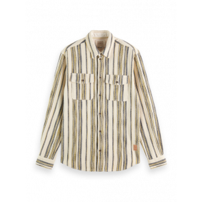 SCOTCH & SODA Basket Weave Gradient Stripe Shirt